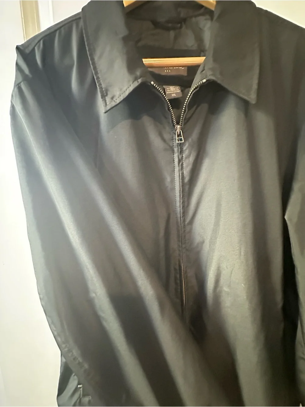 Banana Republic Men's Black Lightweight Zip-Front Jacket
